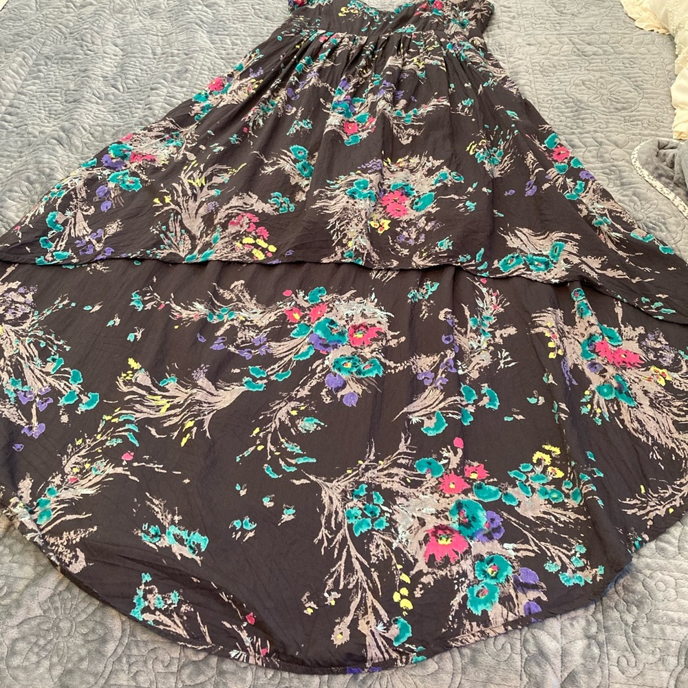 Billabong Floral High-Low Maxi Dress Boho Cottagecore Summer - Medium - Picture 5 of 14